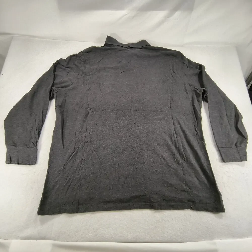 Polo Ralph Lauren Classic Fit Collared Long Sleeve Polo Shirt Mens Size 2XL Gray